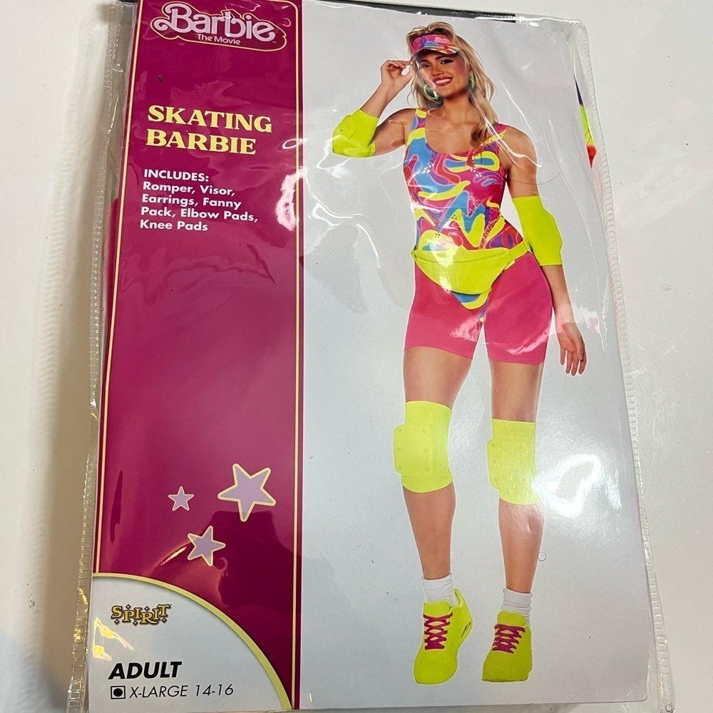 Barbie the Movie | Adult Skating Costume Spirit Halloween | Size: XL